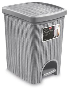STEFANPLAST Odpadkový kôš 20 l, 31 × 27,5 × 39 cm, sivý