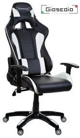 Sammer Najlacnejšie herné stoličky v čierno bielej farbe GSA042