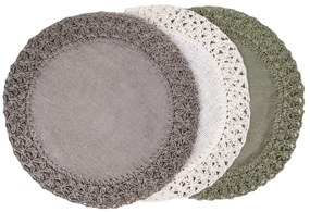 SADA 6KS PRESTIERANIE NA STÔL BOHO 11 (FI) 38 CM SIVÁ