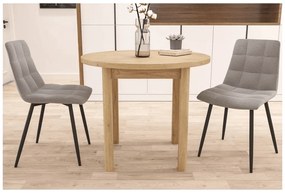 Okrúhly jedálenský stôl ADAM 80x80 cm, dekor dub Cremona Torro