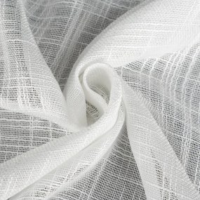 Dekorstudio Záves LIREN na dekoračných krúžkoch 140x250 cm - biely