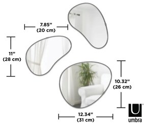 Nástenné zrkadlo 31x25 cm Hubba – Umbra