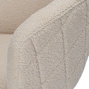 Jedálenská stolička HAMPTON teddy boucle, béžová