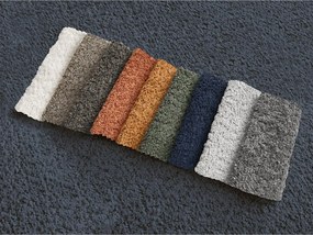 Tmavomodrá pohovka z textílie buklé 286 cm Azra – Bobochic Paris