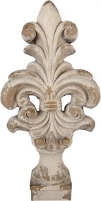 Béžová antik dekorácia ornament ľalia Fleur-de-lis - 23*14*65 cm