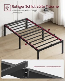 Kovová posteľ 90 cm RMB152BD01