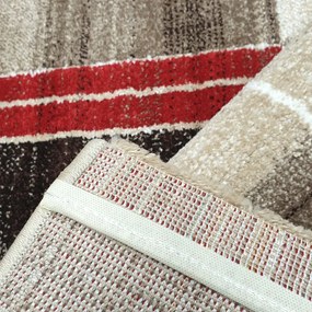Spoltex, Kusový koberec Florentina 613-64 beige/red, 120x170, béžová, obývacia izba