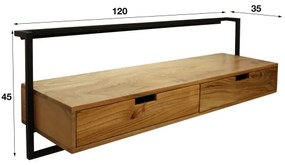 TV-skrinka 25-97 Air 120cm Drevo Acacia  - Komfort-nábytok