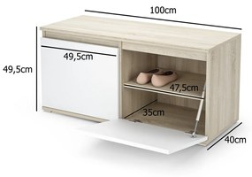 Predsieňová stena AMI 16 Tmavohnedá Grafit