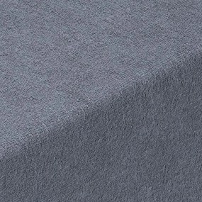 Napínacia plachta na posteľ froté EXCLUSIVE antracit 160 x 200 cm
