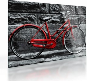 Sklenený obraz - Historický bicykel (70x50 cm)