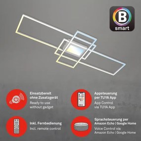 Briloner 3812019-LED stmievateľné stropné svietidlo RAM 56W/230V Wi-Fi Tuya 111x42 cm + diaľkové ovládanie