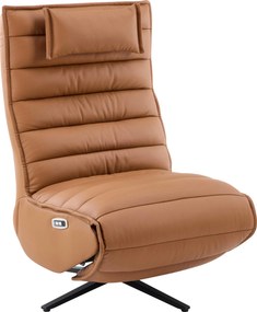 XXXLutz RELAXAČNÉ KRESLO, kov, textil, koža, koňaková Stylife - Kreslá - 000788001902