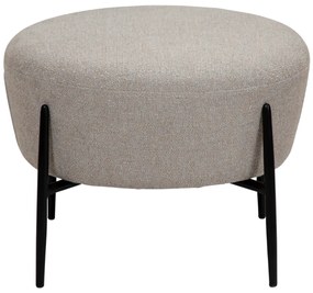 ORBIT TABURET black bouclé/black