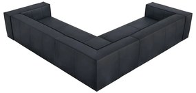 Tmavomodrá kožená rohová pohovka (variabilná) Madame – Windsor &amp; Co Sofas
