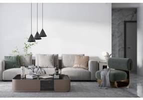 Závesné svietidlo Soho, 3x čierne kovové tienidlo, (fi 14cm), o