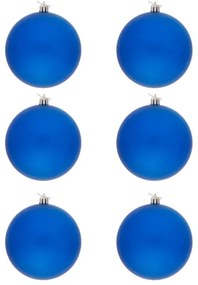 DECOLED Plastová lopta, 10 cm, modrá, 6 x matná