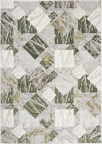 TA Koberec E464A SVETLO SIVÁ/TMAVOZELENÁ ASTHANE Rozmer: 200x300 cm