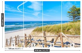 Fototapeta Vliesová Piesočná pláž 250x104 cm