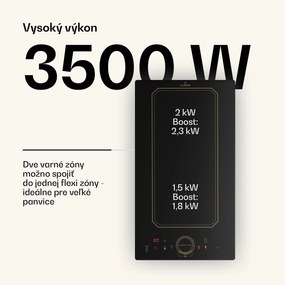 Klarstein Victoria Domino, vstavaná indukčná varná doska, 3500 W, Flexzone, časovač