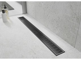 Mexen Flat M33 nerezový sprchový žľab 100 cm, čierna, 1733100-15
