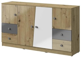 Komoda Nero 06 160 – Šedá Lesk