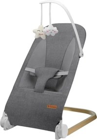 Detské hojdacie kreslo Moon 50 sivé