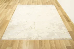 Koberec Allora Plus B919A Marmur Trojuholníky béžový / krémový / zlatý