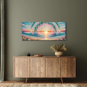 Obraz – Mozaika zapadajúceho slnka (120x50 cm)