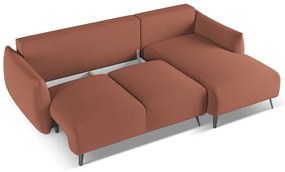 Ružová rohová pohovka (pravý roh) Malie – Makamii