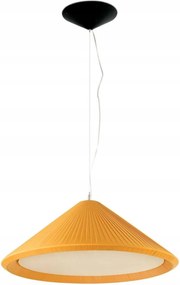Faro Saigon In 700 závesné svietidlo, žltá, textilné tienidlo, E27, 70 cm