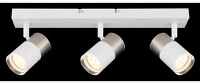 Globo 57851-3 - Bodové svietidlo BRISBON 3xGU10/25W/230V biela/chróm