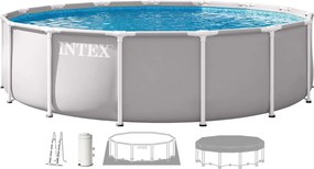 INTEX PRISM FRAME Okrúhly bazén 427 × 107 cm s kartušovou filtráciou 220–240V 26720ND