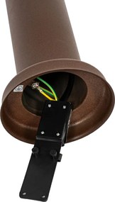 Stožiar vonkajšieho svietidla hrdzavohnedý s opálom 45 cm IP44 - Rox