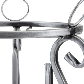 STOJAN NA KVETINÁČ SHANE 37X29 CM STRIEBORNÁ