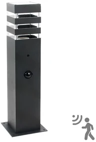 Polux Vonkajšia lampa so senzorom TEKSAS 1xE27/12W/230V IP44 44 cm antracit SA1767
