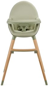 KINDERKRAFT - Detská jedálenská stolička 2v1 FINI2 buk/zelená