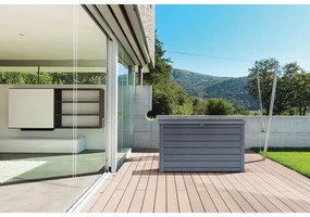 Antracitový plastový záhradný úložný box Ontario – Keter