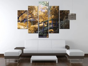 Gario Obraz na plátne Zlatá Japonská záhrada Veľkosť: 100 x 75 cm