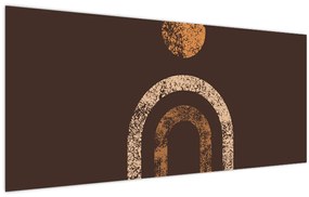 Obraz - Oranžové oblúky N⁰1 (120x50 cm)