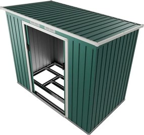 Záhradný domček na náradie, 267 x 181 cm, tmavozelený