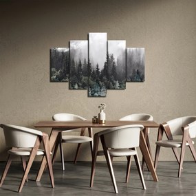 Obraz - Les s ilustrovanými prvkami (150x105 cm)