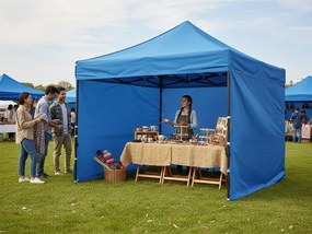 CH Záhradný nožnicový párty stan 3 x 3 m - modrá