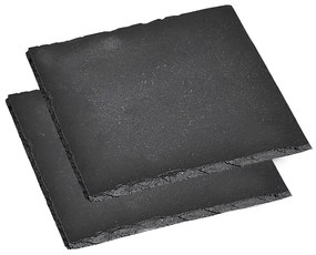 Kesper 38110 Sada bridlicových podtácok 2 ks, 13 x 13 cm