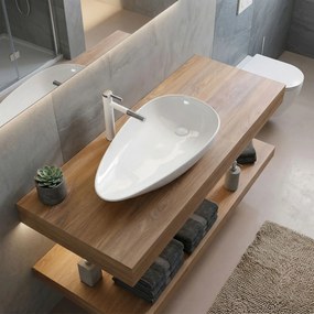 Rea Greta75 umývadlo, 77 x 43 cm, biela, REA-U1500