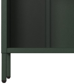 Knižnica do obývačky MARIO, 500 x 1800 x 350 mm, Modern: fľaškovo zelená farba