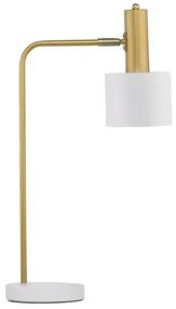Rustikálna stolová lampa Paz biele
