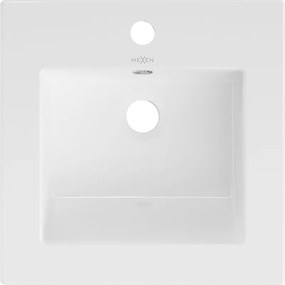 Mexen Atena umývadlo zapustené do dosky 41 x 41 cm, biele - 25014100