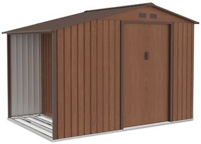 Letoss Záhradný domček s drevárňou MADISON 278x191x195cm, hnedý
