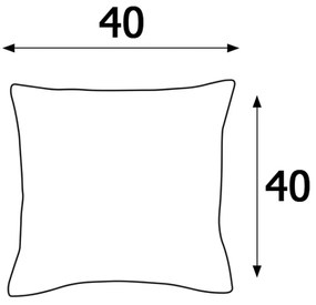 SATÉNOVÁ OBLIEČKA NA VANKÚŠ 009 40X40 CM SVETLOMODRÁ